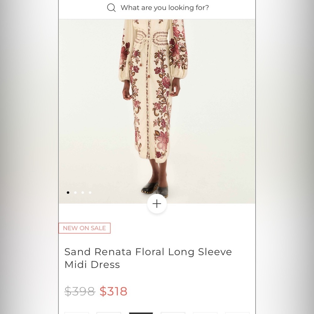 Farm Rio: Sand Renata Floral Long Sleeve
Midi Dress - Picture 16 of 16